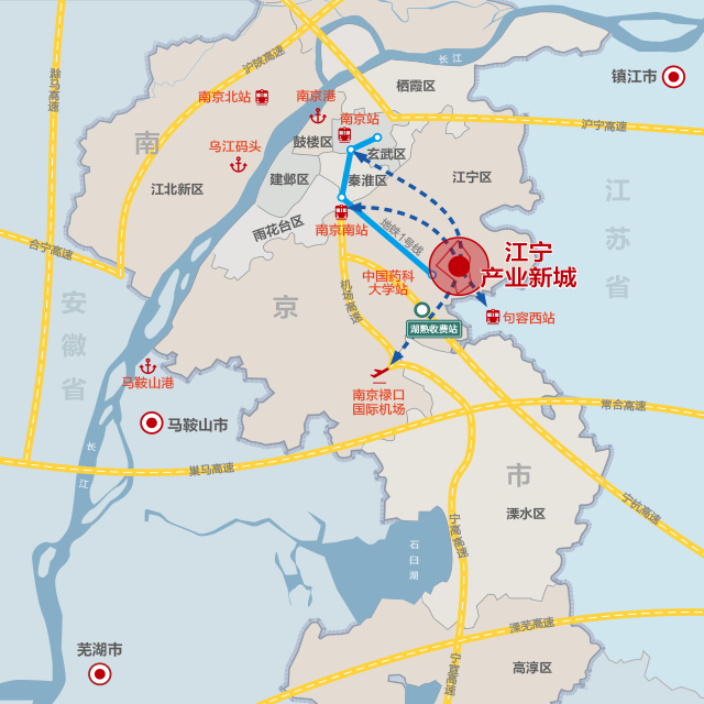 江宁产业新城  南京江宁湖熟工业用土地出售 园区厂房出租 招商引资 智能制造装备产业