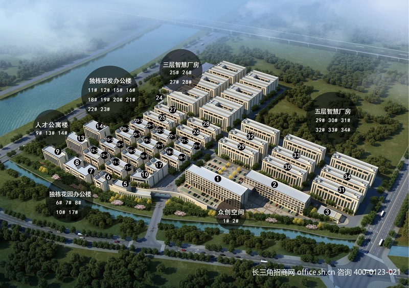 G2726 湖州南太湖高新区 新建独栋研发办公厂房出售 蕞小1035平方米出售 首付3成 